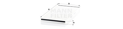 Filtre, air de l'habitacle