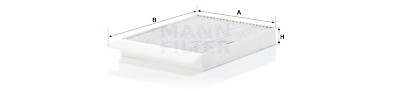 Filtre, air de l'habitacle