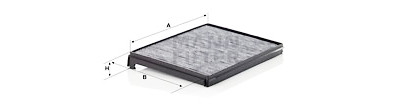Filtre, air de l'habitacle