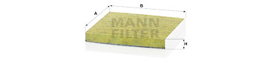 Filtre à air d'habitacle MANN-FILTER FP 2043