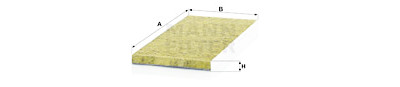 Filtre, air de l'habitacle