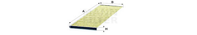 Filtre, air de l'habitacle