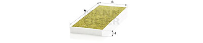Filtre, air de l'habitacle