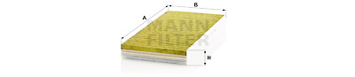 Filtre, air de l'habitacle