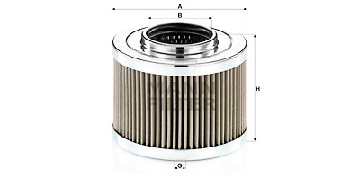 Filtre, système hydraulique de travail