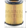 Filtre à huile MANN-FILTER HU 7044 z