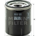 Filtre à huile MANN-FILTER MW 68