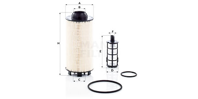 Filtre à carburant MANN-FILTER PU 8010-2 x