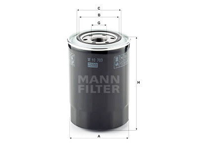 Filtre à huile MANN-FILTER W 10 703