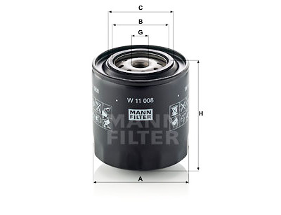 Filtre à huile MANN-FILTER W 11 008