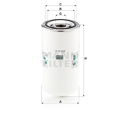 Filtre à huile MANN-FILTER W 13 120/2