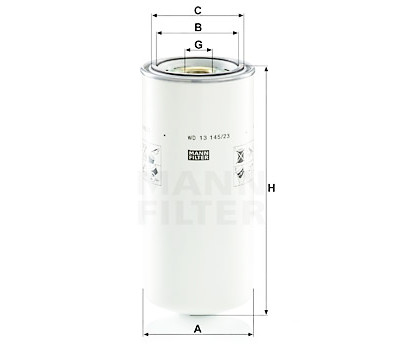 Filtre à huile MANN-FILTER WD 13 145/23