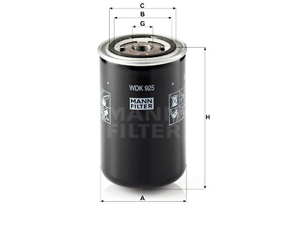 Filtre à carburant MANN-FILTER WDK 925