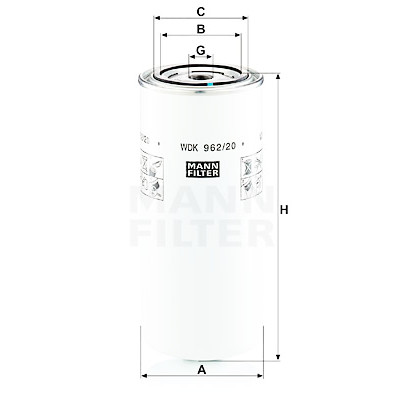 Filtre à carburant MANN-FILTER WDK 962/20