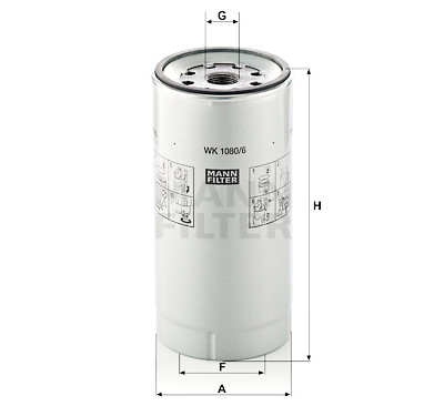 Filtre à carburant MANN-FILTER WK 1080/6 x