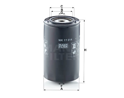 Filtre à carburant MANN-FILTER WK 11 014