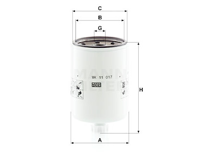 Filtre à carburant MANN-FILTER WK 11 017