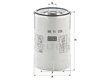 Filtre à carburant MANN-FILTER WK 11 038 z