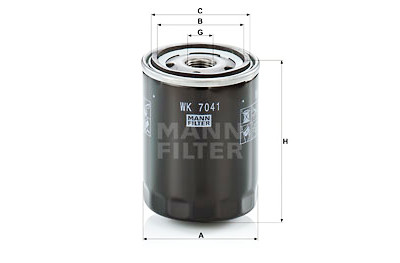 Filtre à carburant MANN-FILTER WK 7041