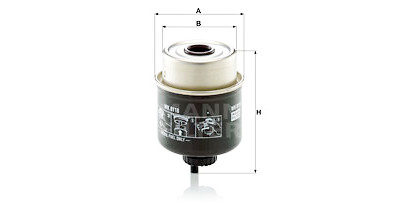 Filtre à carburant MANN-FILTER WK 8118