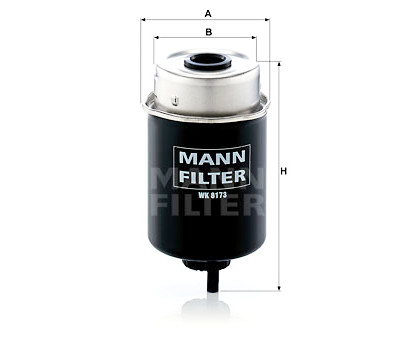 Filtre à carburant MANN-FILTER WK 8173