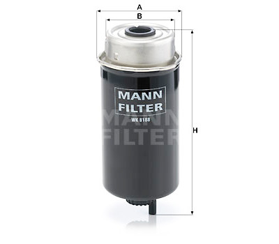 Filtre à carburant MANN-FILTER WK 8188