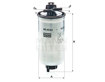 Filtre à carburant MANN-FILTER WK 853/4 z