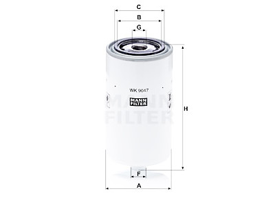 Filtre à carburant MANN-FILTER WK 9047