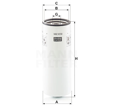 Filtre à carburant MANN-FILTER WK 9058
