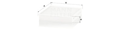 Filtre à air habitacle MANN-FILTER CU 19 014