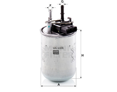 Filtre à carburant MANN-FILTER WK 9066