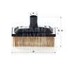 Filtre, ventilation du carter-moteur