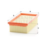Filtre à air MANN-FILTER C 2163