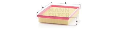 Filtre à air MANN-FILTER C 2256/2