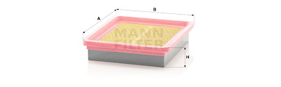 Filtre à air MANN-FILTER C 2477
