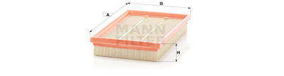 Filtre à air MANN-FILTER C 2683