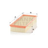 Filtre à air MANN-FILTER C 37 157