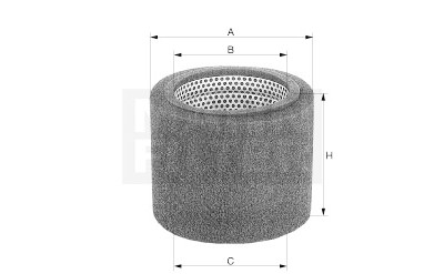 Filtre à air MANN-FILTER CS 17 110/1