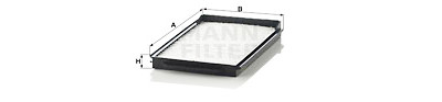 Filtre à air habitacle MANN-FILTER CU 1806-2