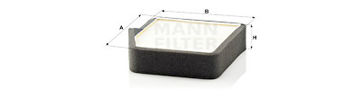 Filtre à air habitacle MANN-FILTER CU 19 002