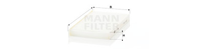 Filtre à air habitacle MANN-FILTER CU 21 005-2