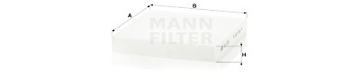 Filtre à air habitacle MANN-FILTER CU 2253