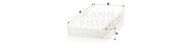 Filtre à air habitacle MANN-FILTER CU 2642