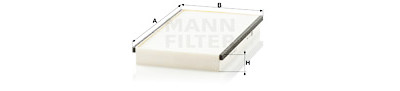 Filtre à air habitacle MANN-FILTER CU 2746