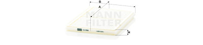 Filtre à air habitacle MANN-FILTER CU 2930