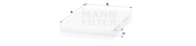 Filtre à air habitacle MANN-FILTER CU 2951/1