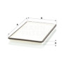 Filtre à air habitacle MANN-FILTER CU 3032