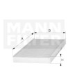Filtre à air habitacle MANN-FILTER CU 4219