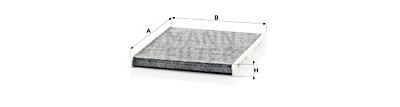 Filtre, air de l'habitacle