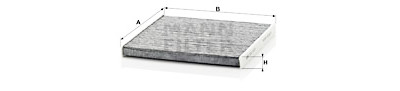 Filtre, air de l'habitacle
